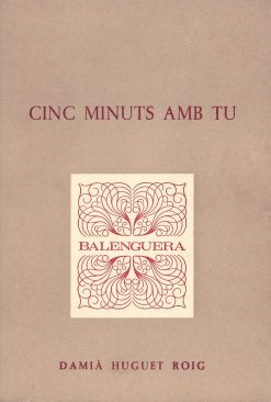 Cinc minuts amb tu - Damià Huguet Roig - Balenguera - portada