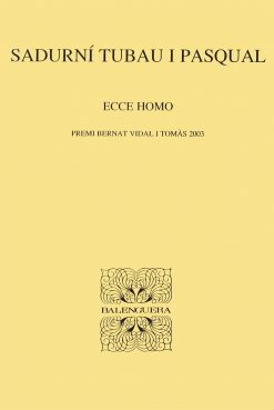 Ecce Homo - Sadurní Tubau i Pasqual - Balenguera - portada