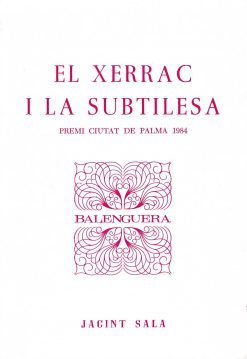 El xerrac i la subtilesa - Jacint Sala i Codony - Balenguera - portada