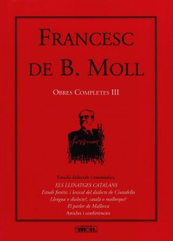 Francesc de B. Moll - Obres Completes 3 - portada