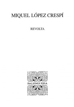 Revolta - Miquel López Crespí - Balenguera - portada