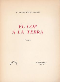 El cop a la terra - Marià Villangómez Llobet - Balenguera - portada